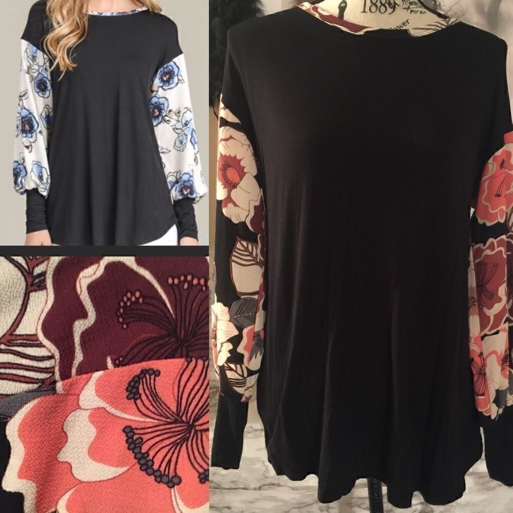 Mai Soli Super Soft Tee/Blouse  with puffed sleeve‎